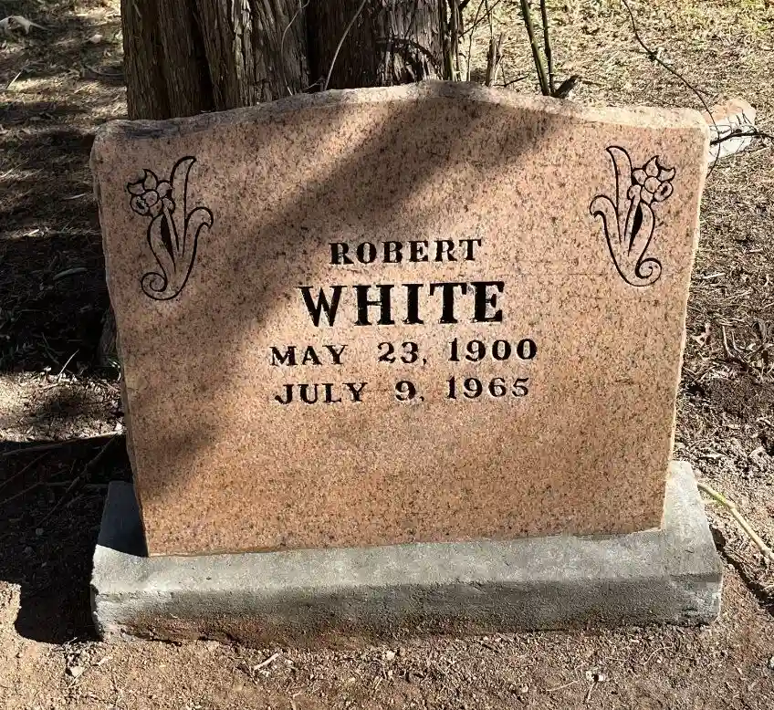 Robert White headstone after restoration