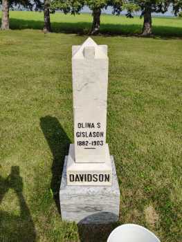 Granite double monument — after restoration